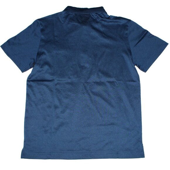 18 GREENS Boy's Every Day Comfortable Solid Short-Sleeve Polo Shirt Blue Medium - Picture 2 of 2